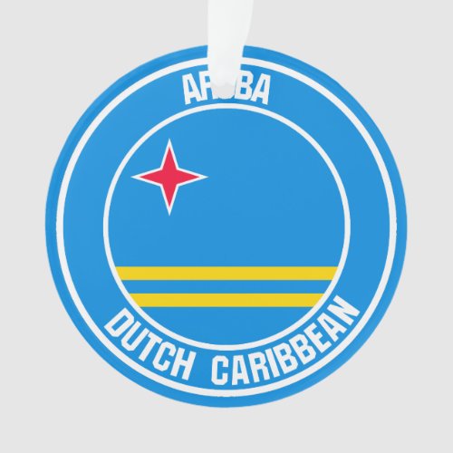 Aruba Round Emblem Ornament