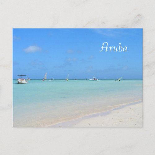 Aruba Sailboarding Postcard