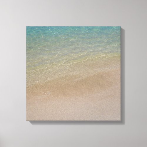 Aruba Sandy Beach Blue Ocean Canvas Print