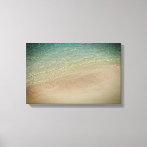 Aruba Sandy Beach Blue Ocean Canvas Print