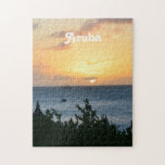 Aruba Setting Sun Jigsaw Puzzle