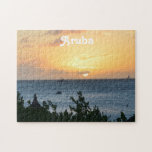 Aruba Setting Sun Jigsaw Puzzle