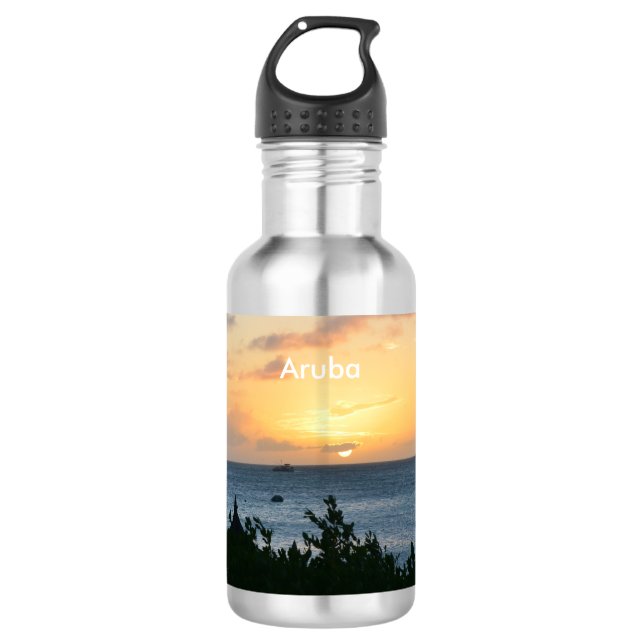 Aruba Setting Sun Water Bottle (Front)