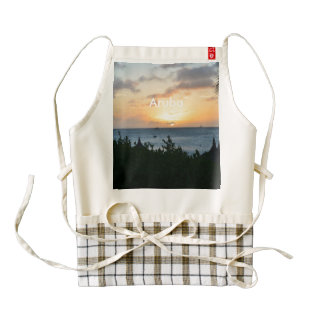 Aruba Setting Sun Zazzle HEART Apron