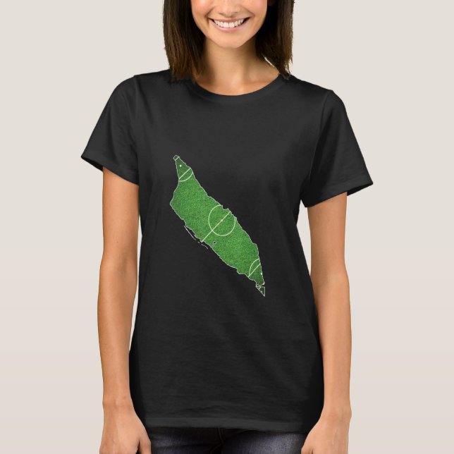 Aruba Soccer Football Court T-Shirt (Front)