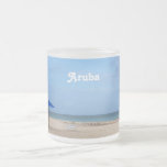 Aruba Solitude Frosted Glass Coffee Mug