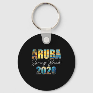 Aruba Spring Break 2026 Summer Vacation Beach Keychain