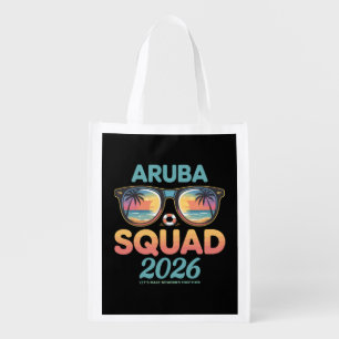 Aruba Squad 2026 Retro Grocery Bag