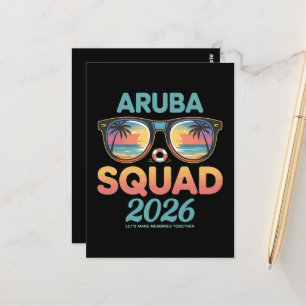 Aruba Squad 2026 Retro Postcard