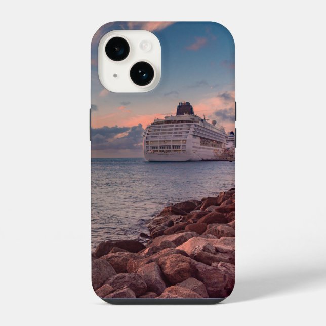 Aruba Sunset Iphone Case (Back)