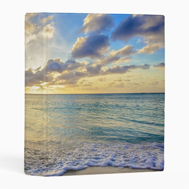 Aruba Sunset over Moving Sea Mini Binder (Front/Spine)