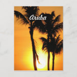 Aruba Sunset Postcard