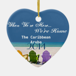 ARUBA, THE CARIBBEAN- BEACH LOVER GIFT ORNAMENT