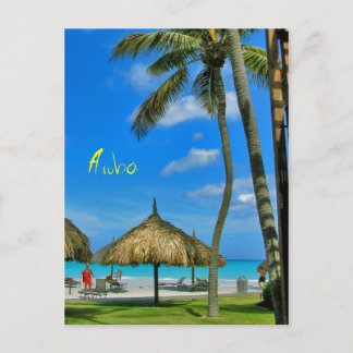 Aruba Tiki Hut Postcard