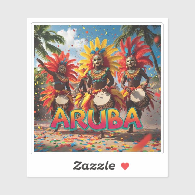 Aruba Time to celebrate  Sticker (Sheet)