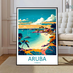 Aruba Travel Print Wall Art Aruba Wall Hanging Hom
