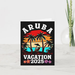 Aruba Trip 2025 Funny Cousin Friends Summer Beach Card
