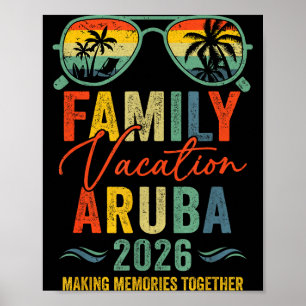 Aruba Vacation 2026 Matching Family Group Summer Poster