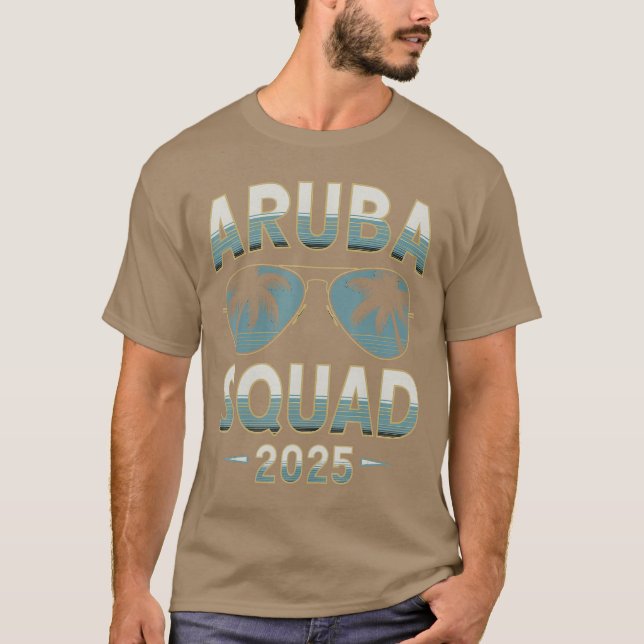 Aruba Vacation Squad 2025 Matching Family Vacation T-Shirt (Front)