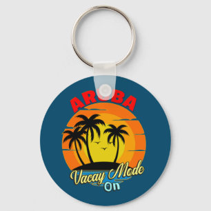Aruba Vacay Mode On Family Group Matching Travel   Keychain