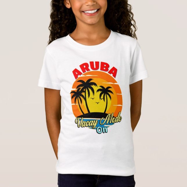 Aruba Vacay Mode On Family Group Matching Travel   T-Shirt (Front)