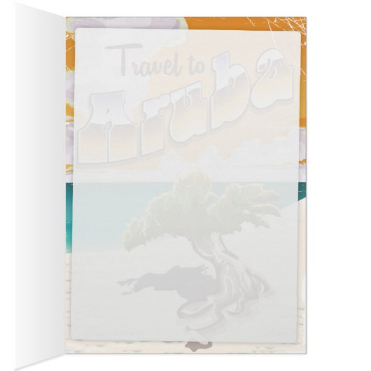 Aruba vintage travel poster (Inside (Right))