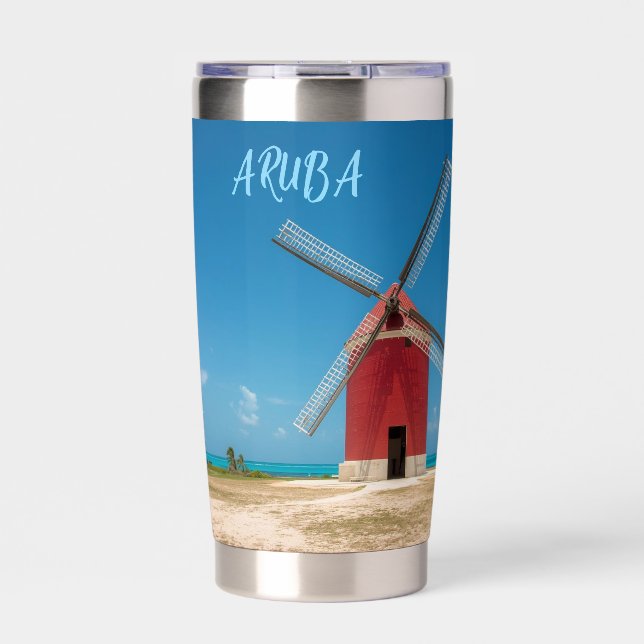 Aruba windmill insulated tumbler (Front)