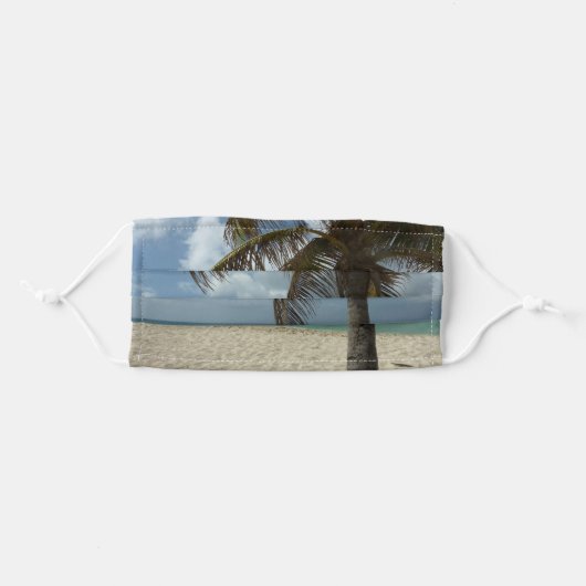 Aruban Beach I Beautiful Nature Scene Adult Cloth Face Mask (Front, Folded)