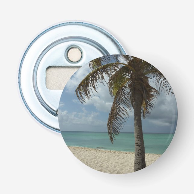 Aruban Beach I Beautiful Nature Scene Bottle Opener (Front)