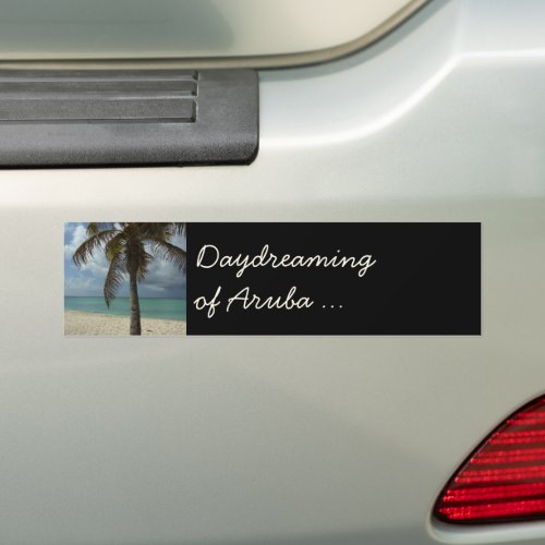 Aruban Beach I Beautiful Nature Scene Bumper Sticker