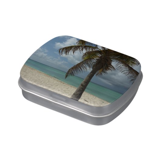 Aruban Beach I Beautiful Nature Scene Candy Tin (Side)