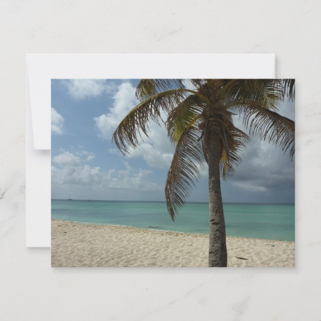 Aruban Beach I Beautiful Nature Scene Card (Front)