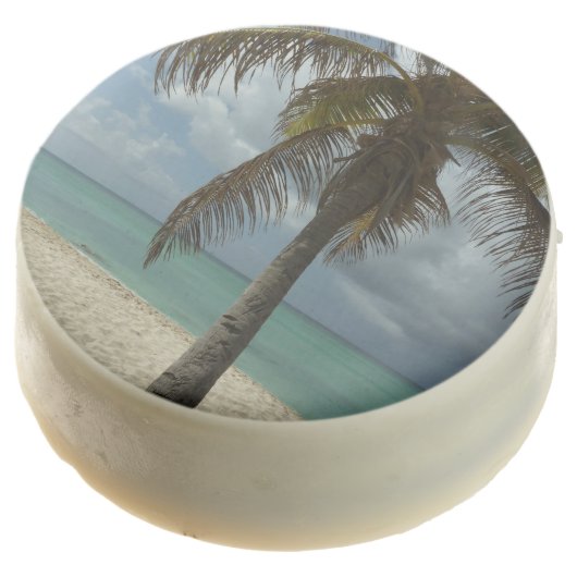 Aruban Beach I Beautiful Nature Scene Chocolate Covered Oreo (Angled)