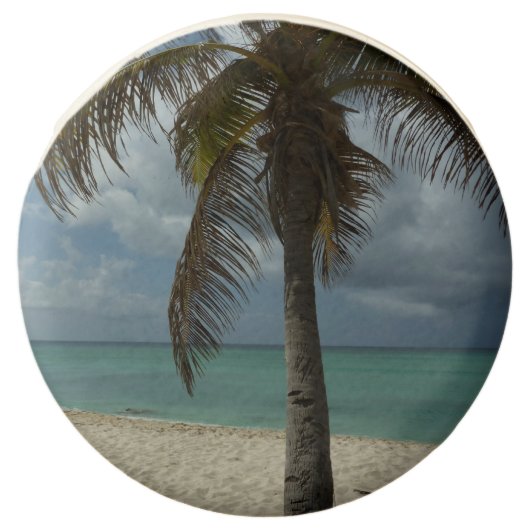 Aruban Beach I Beautiful Nature Scene Chocolate Covered Oreo (Front)