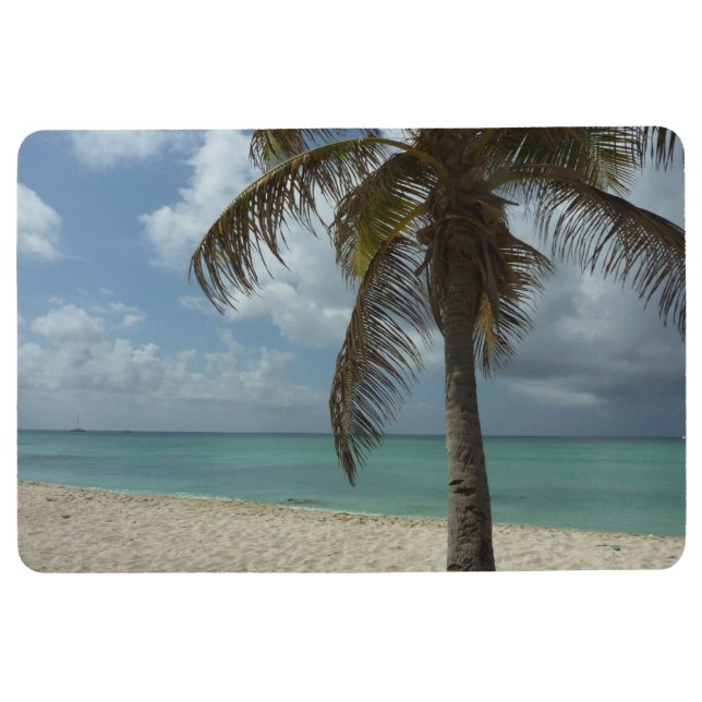 Aruban Beach I Beautiful Nature Scene Floor Mat (Front)
