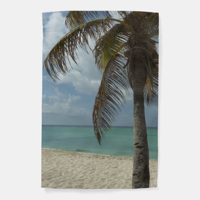 Aruban Beach I Beautiful Nature Scene Garden Flag (Front)