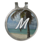 Aruban Beach I Beautiful Nature Scene Golf Hat Clip