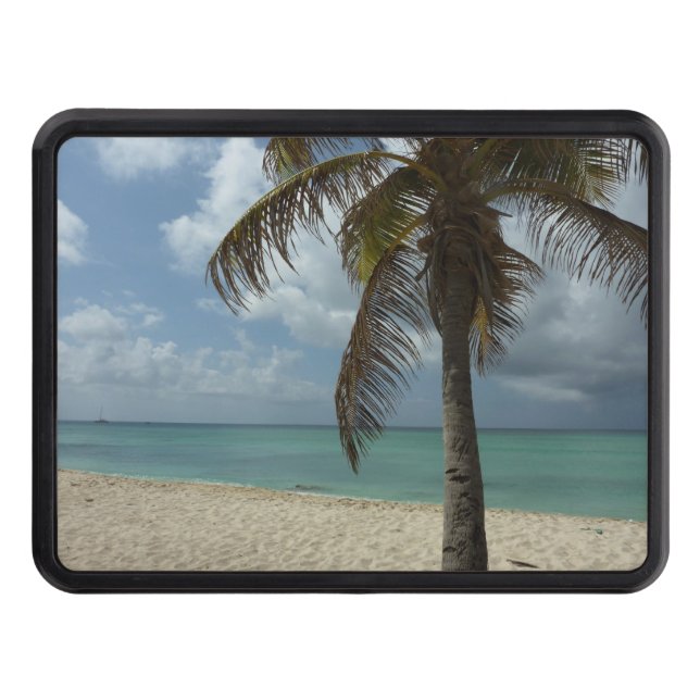 Aruban Beach I Beautiful Nature Scene Hitch Cover (Front)