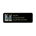 Aruban Beach I Beautiful Nature Scene Label