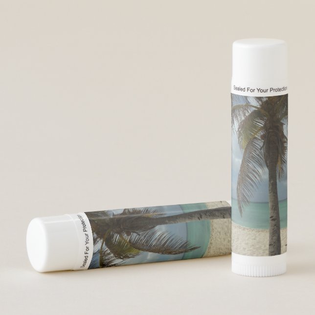 Aruban Beach I Beautiful Nature Scene Lip Balm (Front)
