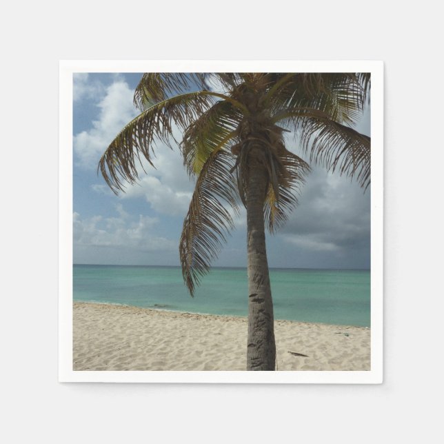 Aruban Beach I Beautiful Nature Scene Napkins (Front)