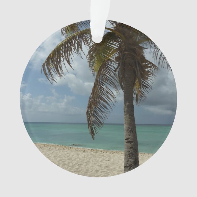 Aruban Beach I Beautiful Nature Scene Ornament (Front)