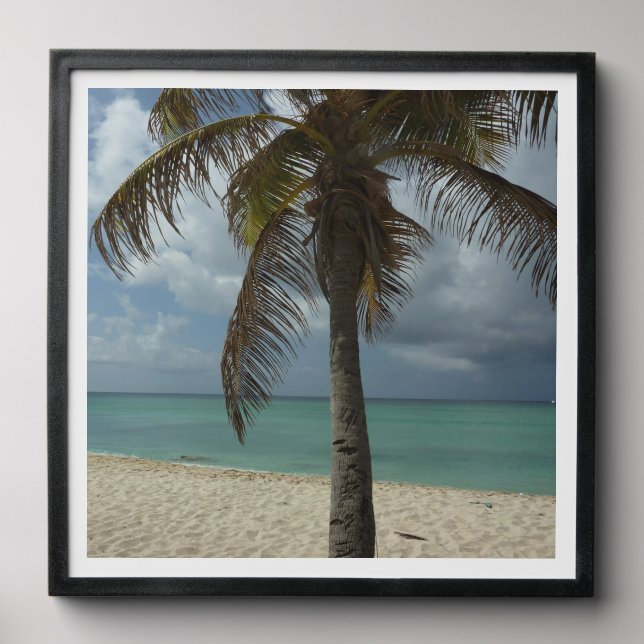 Aruban Beach I Beautiful Nature Scene Peel And Stick Photo Tile (Front Set)