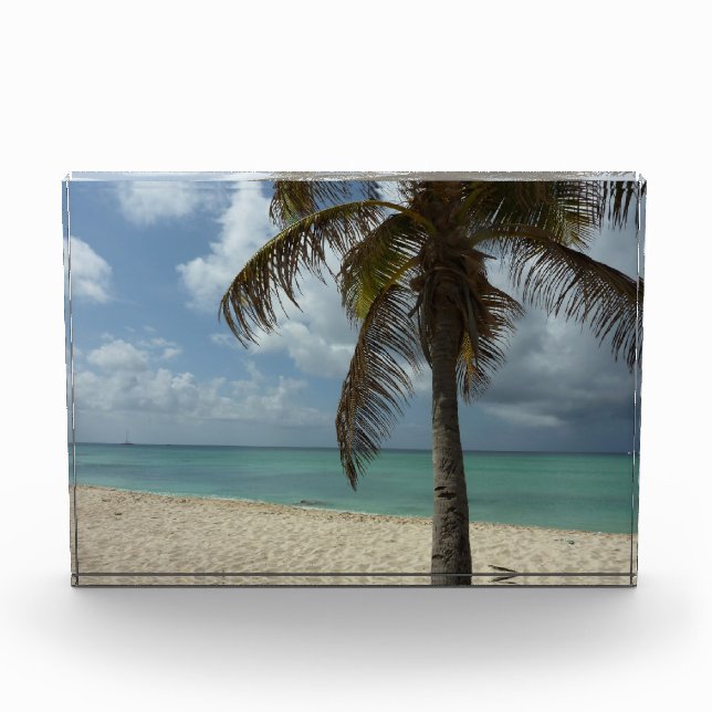 Aruban Beach I Beautiful Nature Scene Photo Block (Front)