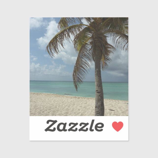 Aruban Beach I Beautiful Nature Scene Sticker (Sheet)