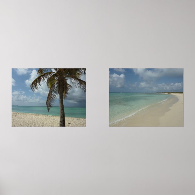 Aruban Beach I Beautiful Nature Scene Wall Art Sets (Front)