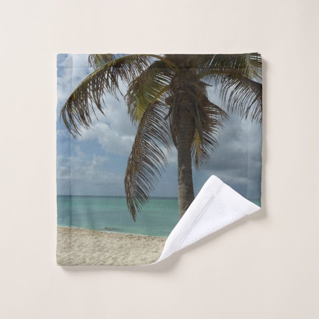 Aruban Beach I Beautiful Nature Scene Wash Cloth (Wash Cloth)