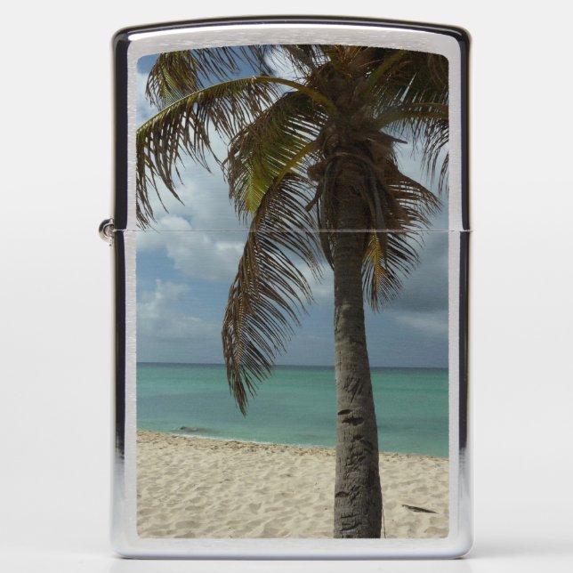 Aruban Beach I Beautiful Nature Scene Zippo Lighter (Front)