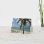 Aruban Beach I Thank You Card