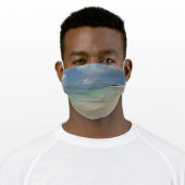 Aruban Beach II Beautiful Nature Scene Adult Cloth Face Mask (Worn)